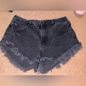 Topshop Kiri black shorts size 10